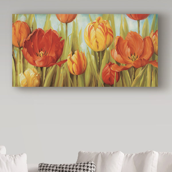 Winston Porter Tulip Fields by Lisa Audit Wrapped Canvas Print Wayfair